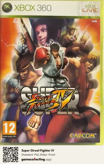 Super Street Fighter IV Xbox 360, Italy box front