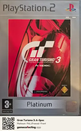 Gran Turismo 3: A-Spec PlayStation 2, France box front