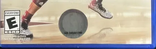 NBA Live 15, the ESRB box on its front