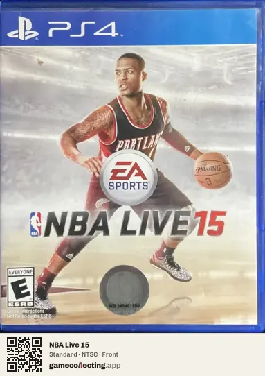 NBA Live 15 PlayStation 4, NTSC box front