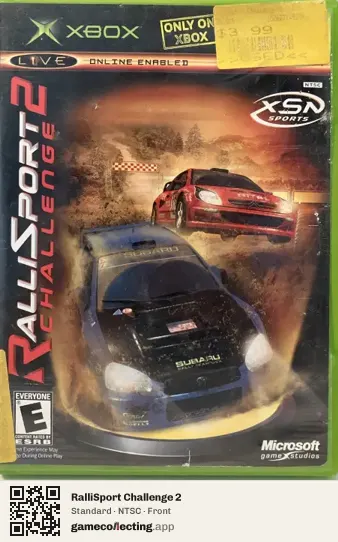 RalliSport Challenge 2 Xbox, NTSC box front