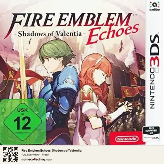 Fire Emblem Echoes: Shadows of Valentia Nintendo 3DS, Germany box front