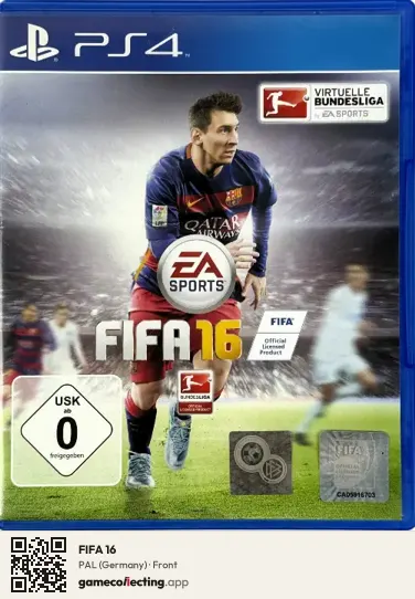 FIFA 16 PlayStation 4, Germany box front