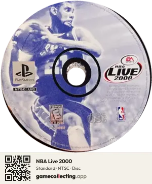 NBA Live 2000 PlayStation, NTSC disc