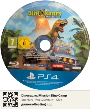 Dinosaurs: Mission Dino Camp PlayStation 4, PAL disc