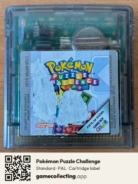Pokémon Puzzle Challenge Game Boy Color, PAL cartridge label