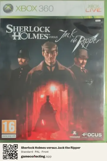 Sherlock Holmes versus Jack the Ripper Xbox 360, PAL box front