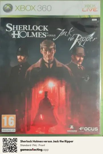 Sherlock Holmes versus Jack the Ripper Xbox 360, PAL box front