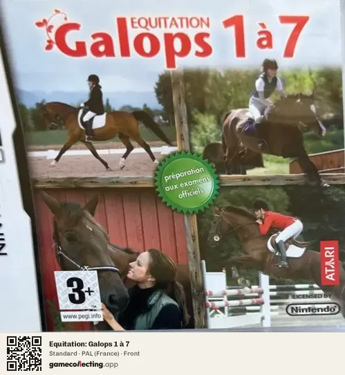 Equitation: Galops 1 à 7 Nintendo DS, France box front