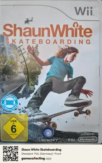 Shaun White Skateboarding Nintendo Wii, Germany box front