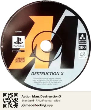 Action Man: Destruction X PlayStation, PAL disc