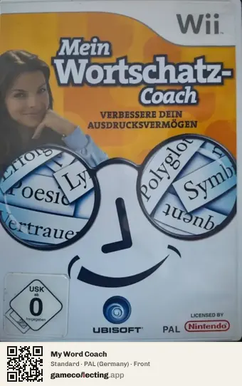 My Word Coach Nintendo Wii, Germany box front