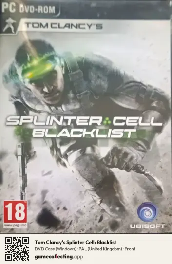 Tom Clancy's Splinter Cell: Blacklist Computer, United Kingdom box front