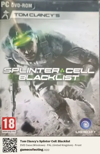 Tom Clancy's Splinter Cell: Blacklist Computer, United Kingdom box front
