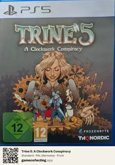 Trine 5: A Clockwork Conspiracy PlayStation 5, Germany box front
