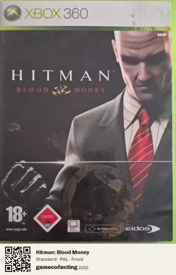 Hitman: Blood Money Xbox 360, PAL box front