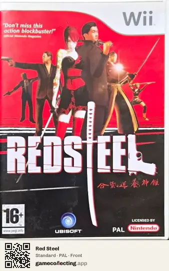 Red Steel Nintendo Wii, PAL box front