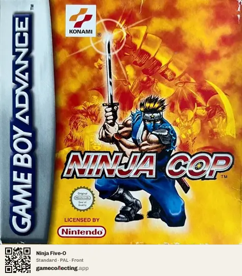 Ninja Five-O Game Boy Advance, PAL box front