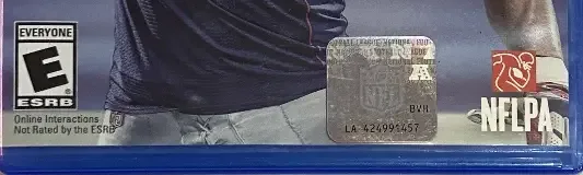 Madden NFL 17, the ESRB box on its front