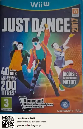 Just Dance 2017 Nintendo Wii U, France box front