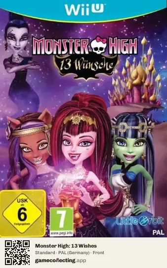 Monster High: 13 Wishes Nintendo Wii U, Germany box front
