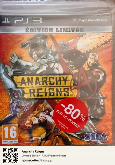 Anarchy Reigns PlayStation 3, France box front