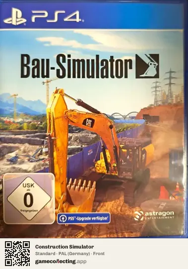 Construction Simulator PlayStation 4, Germany box front