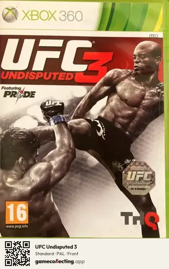 UFC Undisputed 3 Xbox 360, PAL box front