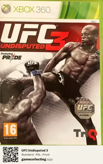 UFC Undisputed 3 Xbox 360, PAL box front