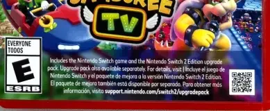 Super Mario Party Jamboree, the ESRB box on its front