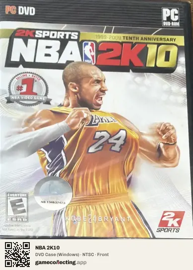 NBA 2K10 Computer, NTSC box front