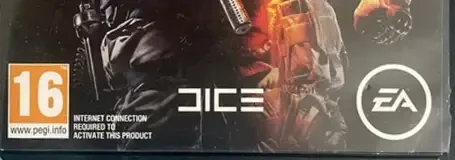 Battlefield 3, the PEGI square on its front