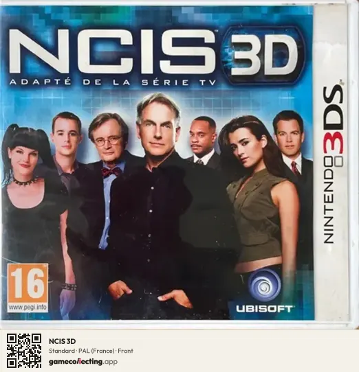 NCIS 3D Nintendo 3DS, France box front