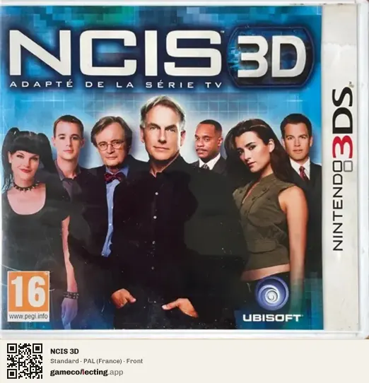 NCIS 3D Nintendo 3DS, France box front