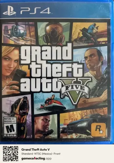 Grand Theft Auto V PlayStation 4, Mexico box front
