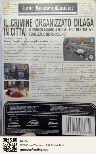 Mafia Computer, Italy box back