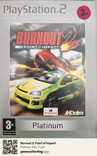 Burnout 2: Point of Impact PlayStation 2, PAL box front