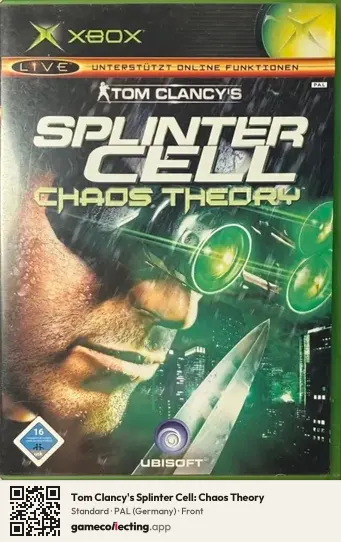 Tom Clancy's Splinter Cell: Chaos Theory Xbox, Germany box front