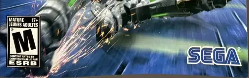 Vanquish, the ESRB box on its front