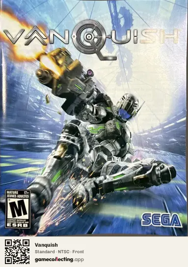 Vanquish PlayStation 3, NTSC box front
