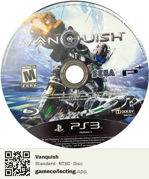 Vanquish PlayStation 3, NTSC disc