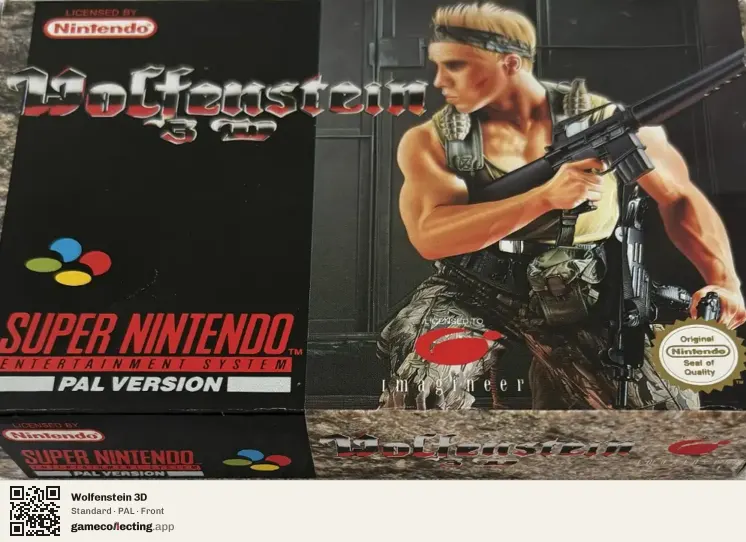 Wolfenstein 3D Super Nintendo Entertainment System, PAL box front