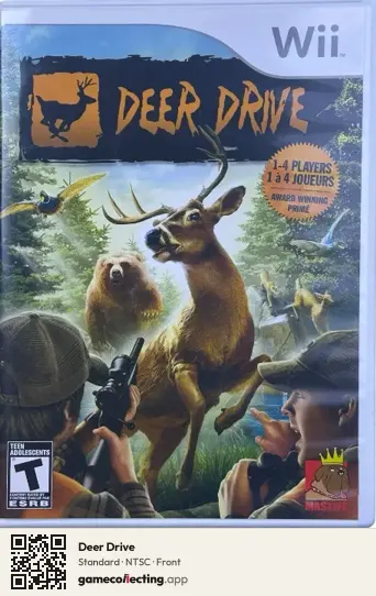 Deer Drive Nintendo Wii, NTSC box front