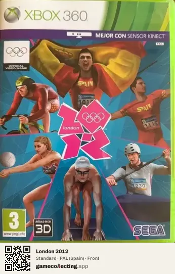 London 2012 Xbox 360, Spain box front