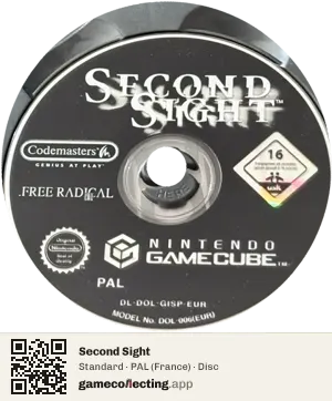 Second Sight Nintendo GameCube, PAL disc