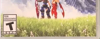 Xenoblade Chronicles 2, the ESRB box on its front