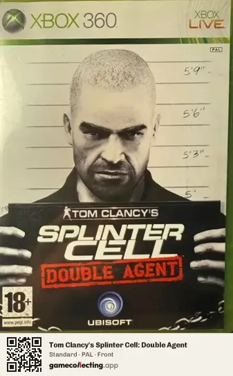 Tom Clancy's Splinter Cell: Double Agent Xbox 360, PAL box front