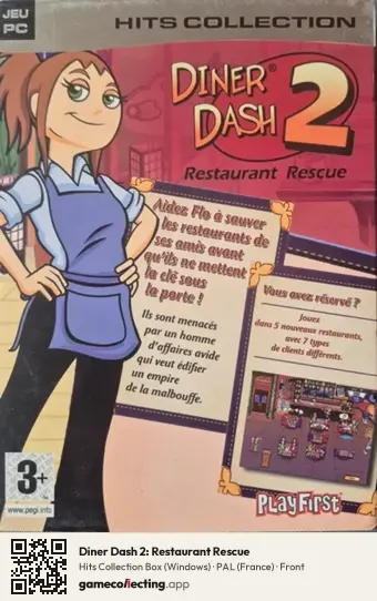 Diner Dash 2: Restaurant Rescue Computer, France box front