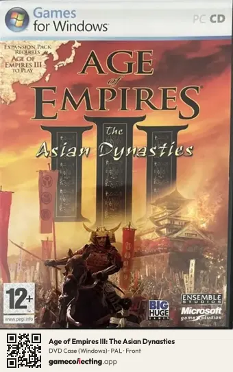 Age of Empires III: The Asian Dynasties Computer, PAL box front