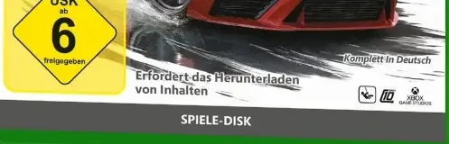 Forza Horizon 6, the USK square on its front